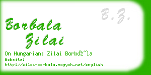 borbala zilai business card